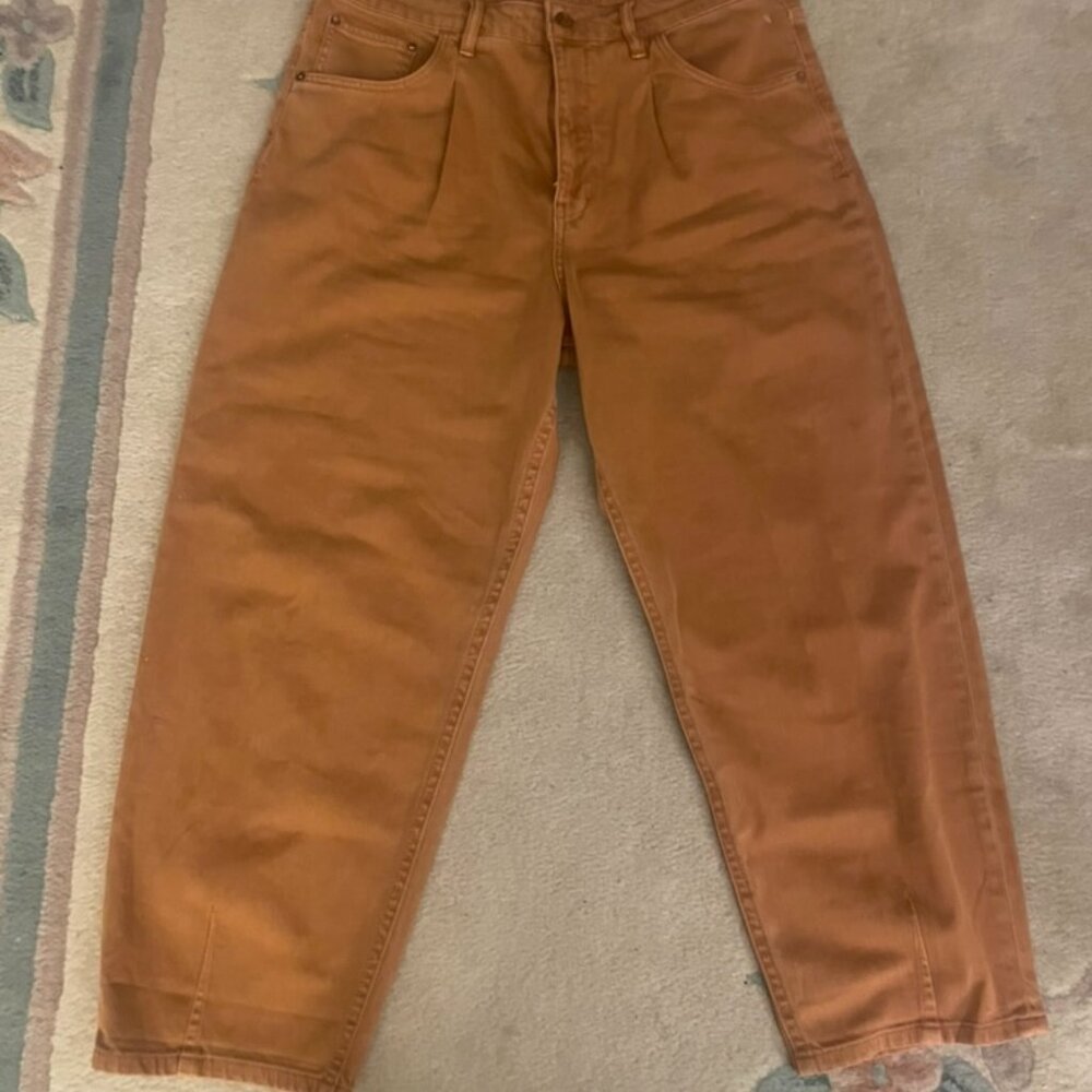 Pilcro Lantern Cut Jeans Womens The Breaker 33x27 Burnt Orange Price Drop